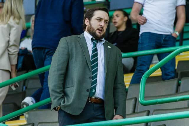 Hibs director Ian Gordon in the stands at Easter Road. (Photo by Craig Foy / SNS Group)