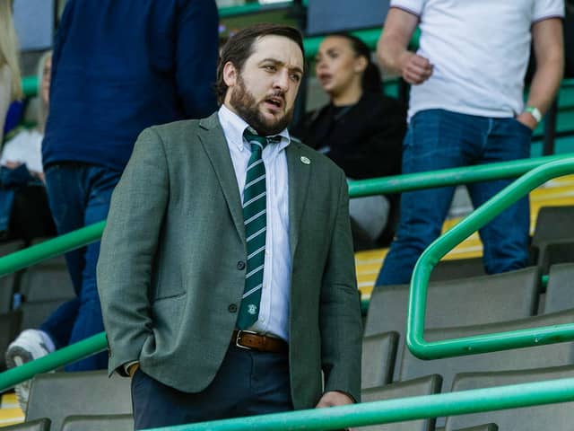 Hibs director Ian Gordon in the stands at Easter Road. (Photo by Craig Foy / SNS Group)