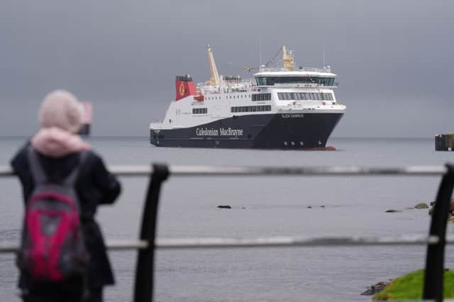 The Glen Sannox ferry is operating from Troon, rather than Ardrossan, because the harbour there has not yet been upgraded (Picture: Andrew Milligan)