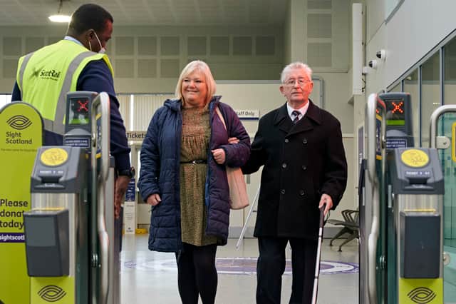 The trial of free rail travel for companions of blind and partially sighted people is due to start in the spring 