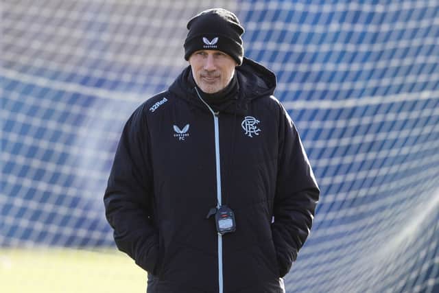 Rangers manager Philippe Clement during a training session on Friday. (Photo by Alan Harvey / SNS Group)
