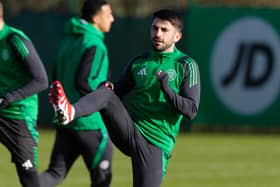 Celtic left-back Greg Taylor is out of contract at the end of the season.  (Photo by Craig Williamson / SNS Group)