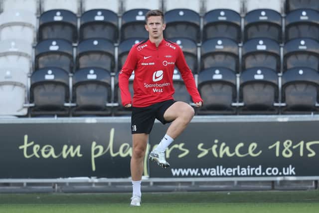 Sander Kartum trains at the SMiSA Stadium back in August when SK Brann visited St Mirren.