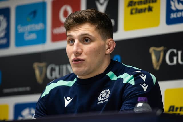 Rory Darge speaks to the media ahead of Scotland's clash with Ireland.