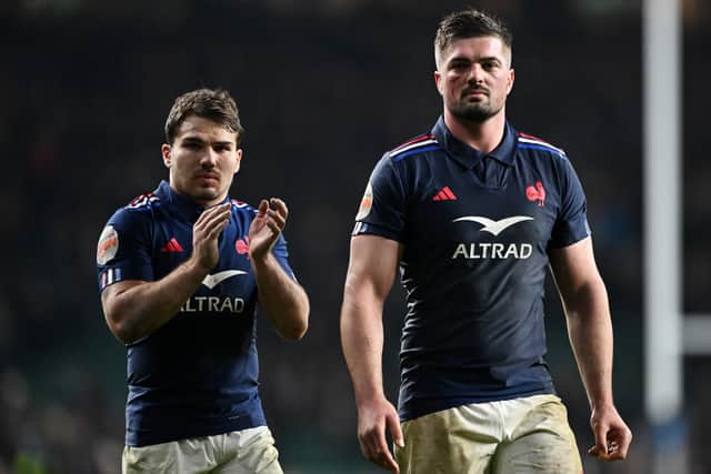 It was a sore defeat for France's Antoine Dupont, left, and Gregory Alldritt.