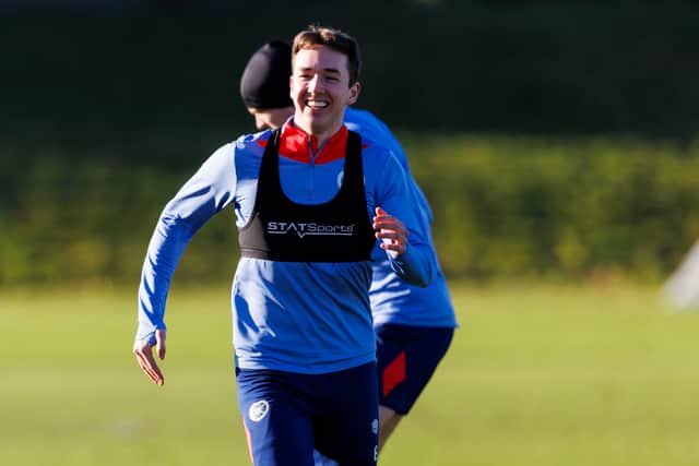 Calem Nieuwenhof is all smiles again now he is fit for Hearts.