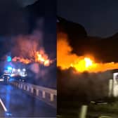Vision of the fire at the Glen Coe cottage previously owned by Jimmy Savile