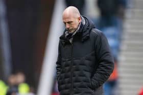 Rangers manager Philippe Clement looks dejected during the 1-0 Scottish Cup defeat to Queen's Park at Ibrox. (Photo by Rob Casey / SNS Group)