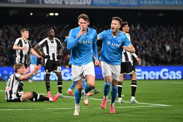 Scott McTominay bagged his seventh goal for Napoli.