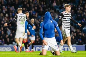 Rangers' Robin Propper shows his frustration after failing to convert a chance against Queen's Park. (Photo by Alan Harvey / SNS Group)