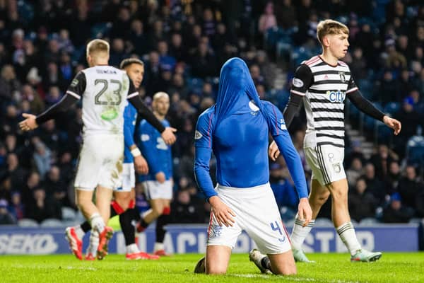 Rangers' Robin Propper shows his frustration after failing to convert a chance against Queen's Park. (Photo by Alan Harvey / SNS Group)