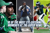 Here are 10 of the most eye-catching moments from the Super Bowl 2025 - including Taylor Swift, Donald Trump and Kendrick Lamar. Cr: Getty Images.