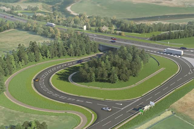 A visualisation of planned improvements on the Tomatin to Moy section of the A9