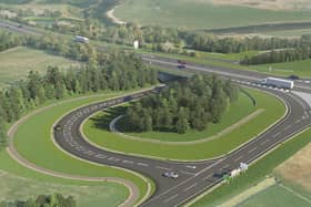 A visualisation of planned improvements on the Tomatin to Moy section of the A9