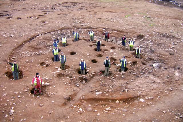 Archaeologists working at the site of the Culduthel Iron Age craftworking village near Inverness, which was discovered as housebuilders prepared to move onto the land. PIC: HeadlandArchaeology.