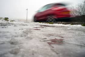 Police stopped a car driving at 143mph on a country road in Scotland.
