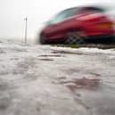 Police stopped a car driving at 143mph on a country road in Scotland.