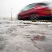 Police stopped a car driving at 143mph on a country road in Scotland.