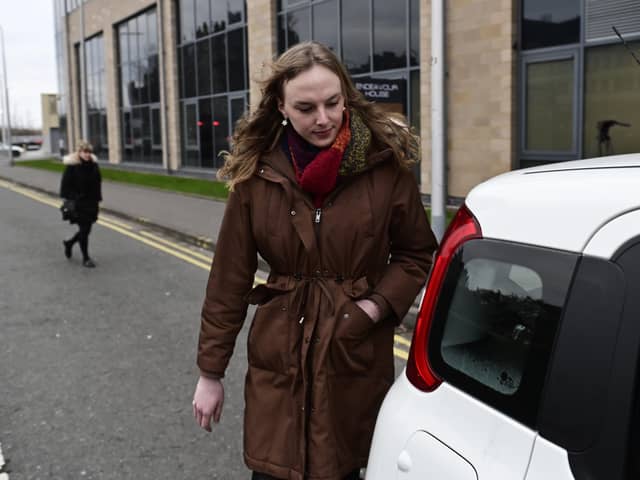 Dr Beth Upton laves the hearing. Picture: John Devlin 