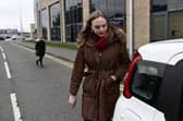 Dr Beth Upton laves the hearing. Picture: John Devlin 
