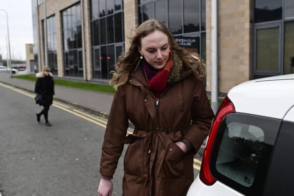 Dr Beth Upton laves the hearing. Picture: John Devlin 