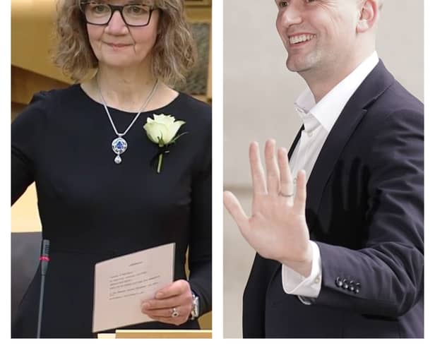 SNP MP Audrey Nicoll (left) and party Westminster leader Stephen Flynn