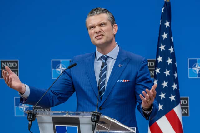 US Defence Secretary Pete Hegseth insisted 'there is no betrayal' amid growing concerns over Donald Trump's stance on the Ukraine War (Picture: Omar Havana)