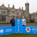 Five Star Sports Agency founder and owner Paul Lawrie pictured at SCHLOSS Roxburghe Hotel & Golf Course with general manager Bruno De Schuyter 
