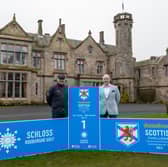 Five Star Sports Agency founder and owner Paul Lawrie pictured at SCHLOSS Roxburghe Hotel & Golf Course with general manager Bruno De Schuyter 