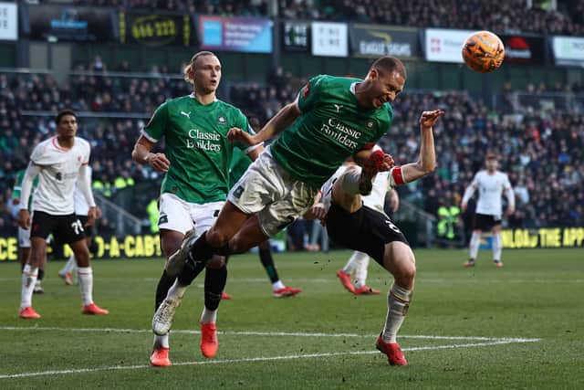 Niko Katic grabbed his first goal for Plymouth Argyle on Wednesday night.