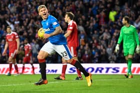 Ex-Rangers hitman Martyn Waghorn has called time on his football career. Cr: SNS Group.