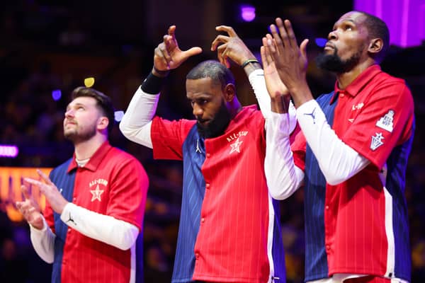 LeBron James #23 of the Los Angeles Lakers will play in his 21st All-Star game this weekend. Cr: Getty Images.