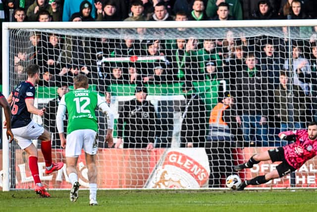 Jordan Smith recently saved a penalty for Hibs against Ross County.