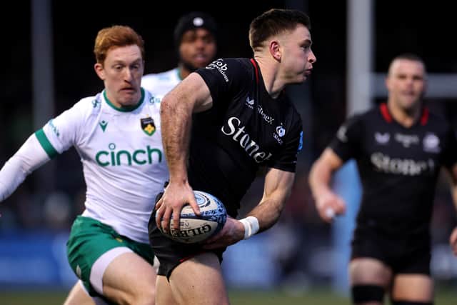 Fergus Burke has impressed at Saracens - and now he is part of the Scotland set-up.