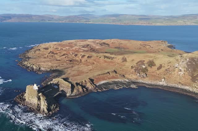 The Isle of Sanda off the Kintyre peninsula has a new owner. Picture: Mowi.
