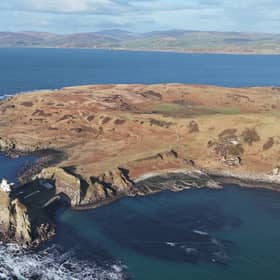 The Isle of Sanda off the Kintyre peninsula has a new owner. PIC:  Mowi.