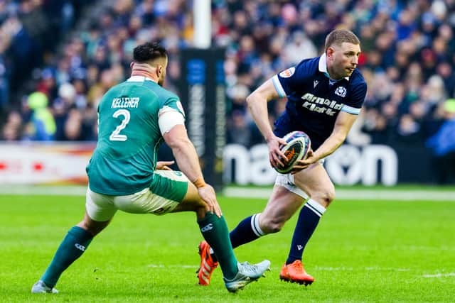 Finn Russell picked up an injury for Scotland against Ireland.