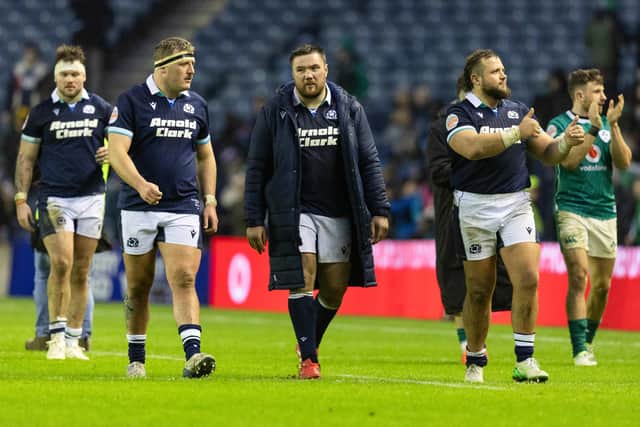 Scotland's forward pack came under fire following the defeat by Ireland.
