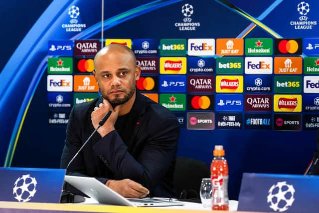 Bayern Munich boss Vincent Kompany.