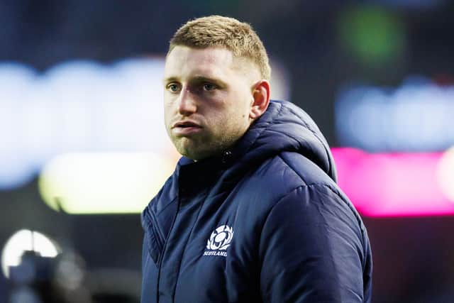 Scotland's Finn Russell looks dejected at full time following the defeat by Ireland.