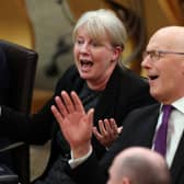 Finance Secretary Shona Robison and John Swinney  (Picture: Jeff J Mitchell)