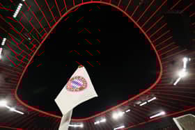 The Allianz Arena, home of Bayern Munich, is lit up red ... can Celtic turn it green and white? (Photo by Adam Pretty/Getty Images)
