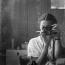 A self-portrait of Franki Raffles during a trip to the Soviet Union.