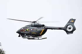 A Scottish air ambulance attended the scene