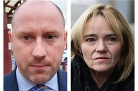 Health Secretary Neil Gray (left) has spoken on the case of nurse Sandie Peggie (right)