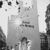 Les Drones de la Banlieue is described as a "spellbinding AI video artwork".