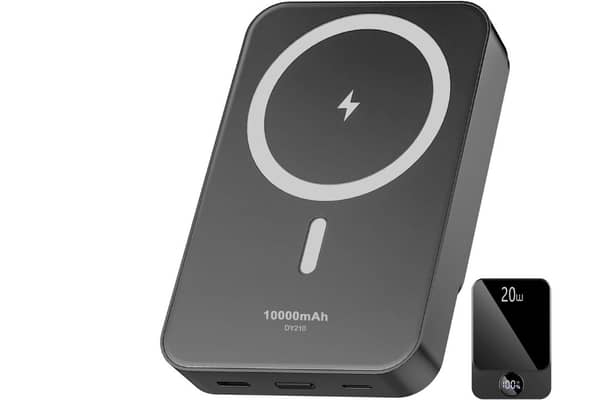 The power bank has 10,000mAh and can charge at up to 20 watts