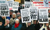 Protests against the council tax have been going on for years (Picture: Scott Barbour)