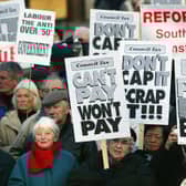Protests against the council tax have been going on for years (Picture: Scott Barbour)