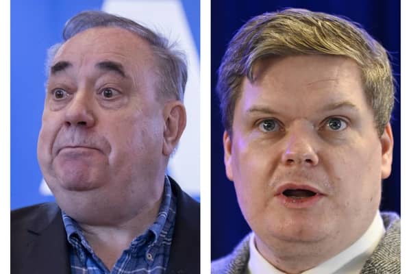 Alex Salmond and Chris McEleny